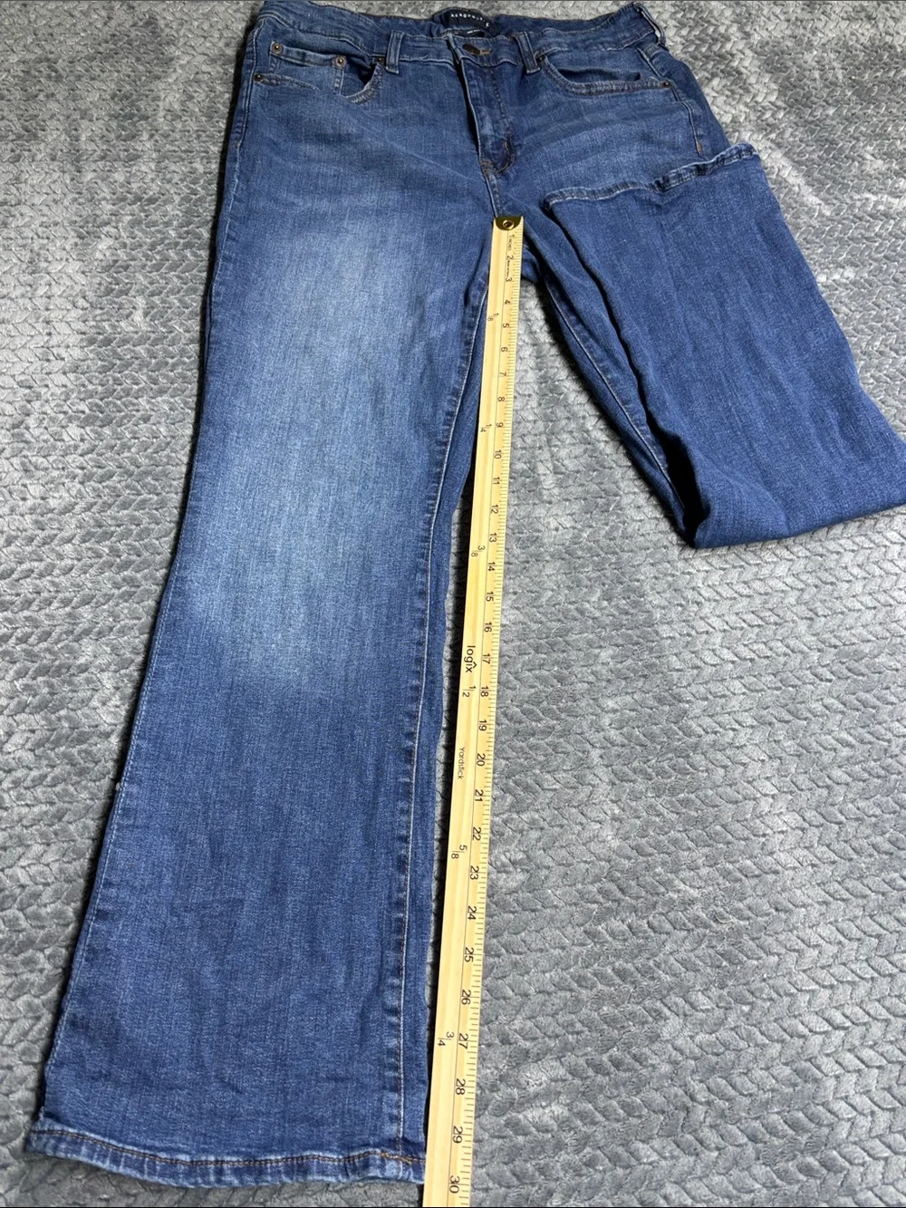Aeropostale Medium Blue Bootcut Stretch Jeans - Picture 6 of 8